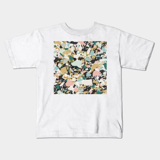 Mixed Modern Shapes / Maximalist Texture Kids T-Shirt